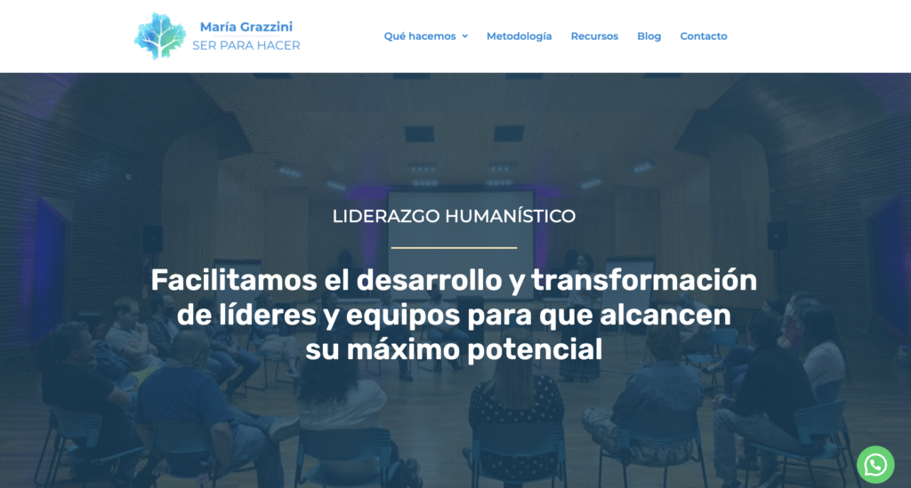 Diseño Landing Page Coach Maria Grazzini