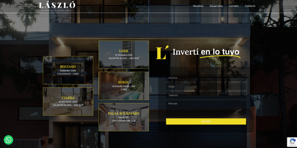 Diseño Web Institucional – Laszlo Desarrollos